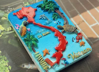 DA NANG, Vietnamas Turizmo Kelionių Suvenyrų 3D Dervos Dekoratyvinis Šaldytuvas Magnetas Amatų DOVANŲ IDĖJOS