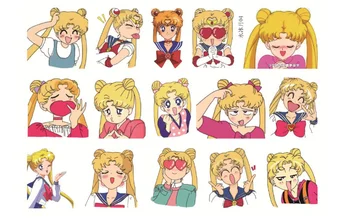 2 Lapas Mielas A5 Sailor Moon Girl Dekoratyvinis Lipdukas Rinkinys Albumas Dienos Lipduką 