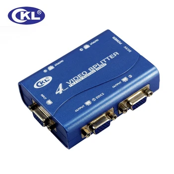 Aukštos kokybės Konverteris CKL 2 VGA Port Splitter Adapte 450MHz 2048*1536 Palaiko DDC, DDC2, DDC2B USB Powered Plastiko Atveju