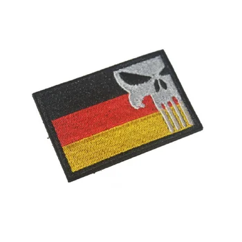 3D siuvinėjimo pleistrai kilpos ir kabliuko vokiečių kareivis pleistrai Vokietija punisher pleistrai raištį vokietijos vėliava pleistrai Ženklelis, Audinys