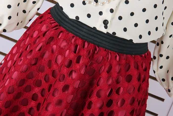 Pavasarį ir vasarą 2017 prarasti juosmens aukšto liemens sijonas nėrinių naują skylę ilgai skyriuje sijonai