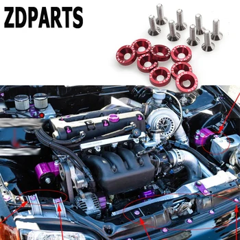 ZDPARTS 10X 6Color Automobilio Kapoto Modifikuotų Varžto Tarpinės, Bmw E46 E39 E60 E90 F30 F10 E30 X5 E53 F20 E70 