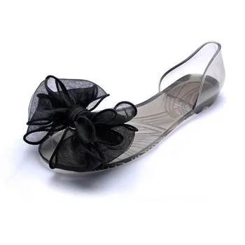 Moterų batai, sandalai 2017 Nauja siunta bowtie mados Vasaros sandalai Moterims Žuvies galva butas sandalai
