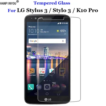 Dėl LG Stylus3 / Stylo3 Grūdintas Stiklas 9H 2.5 D Premium Screen Protector Filmas LG Stylus 3 / LG Stylo 3 / LG K10 Pro 5.7