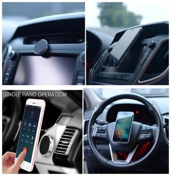 Universalus Mini Magnetinio Automobilinis Telefono Laikiklis iphone X prietaisų Skydelio Automobilinis Telefono Laikiklis Stovėti 