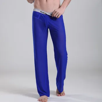 Aukštos kokybės formaliojo kelnės vyrams pamatyti, nors medvilnės kelnės tranparent seksualus ilgai johns mens kelnės slim fit kelnės M01-6