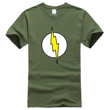 Žaibo Le Big Bang Theory Sheldon Cooper Foudre 2018 naujas vasaros vyriški marškinėliai hip-hop harajuku jersey T-shirt marškinėliai prekės