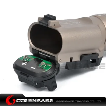 Greenbase X300V Dual-Išėjimo Airsoft Šviesos Ginklas Pistoletas Žibintuvėlis Strobe Šviesos 500 Liumenų Baltos Lanterna Medžioklės Šaudymo