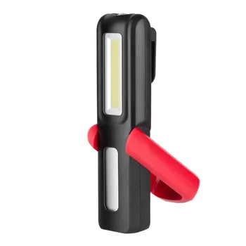 USB Įkrovimo COB LED Žibintuvėlį, Fakelą Stovėti Darbą Šviesos COB Lanterna Magnetinio Kabo Lempa, Lauko Kempingas