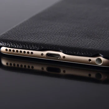 FERISING Telefono dėklas, skirtas iPhone 5 5S 6 6S Prabangių Senovinių Realių Originali Karvės Oda 6 S 6S plus Krepšiai ir Padengti P004