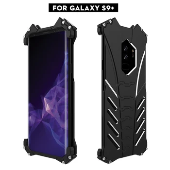 Kietas R-TIESIOG BATMAN Serijos, Doom Sunkiųjų Šarvų Metalas Orlaivių Aliuminio Mobilųjį Telefoną Atvejais Padengti Samsung Galaxy S9 S9 Plus