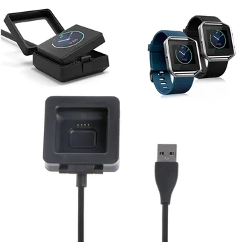 Smartwatche USB Įkrovimo Kabelis Maitinimo Baterijos Įkroviklis Dokas Lopšys Pakeitimo Įkroviklio Pažangus Fitneso Žiūrėti Fitbit Blaze