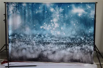 Kate Žiemos Kalėdų Fotografijos Backdrops Snaigės, Šviesos, Fotografijos Backdrops Plaunamas Mikropluošto Sniego Nuotrauka Fone