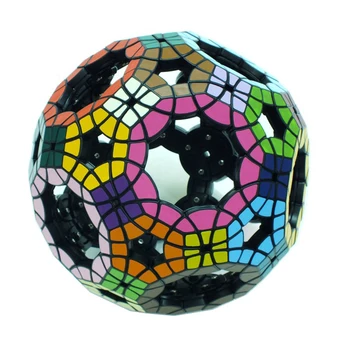 YKLWorld 62-Sided Tuščiaviduriai Futbolo Tuttminx Professional Magic Cube PVC Lipdukas Cubo Magico Dėlionė Švietimo Žaislas Dovana -48
