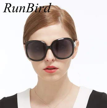 RunBird 2017 Polaroid Prekės Dizaineris Poliarizuoti Akiniai nuo saulės Moterims Prabanga Negabaritinių Derliaus Saulės akiniai Oculos De Sol Feminino R177