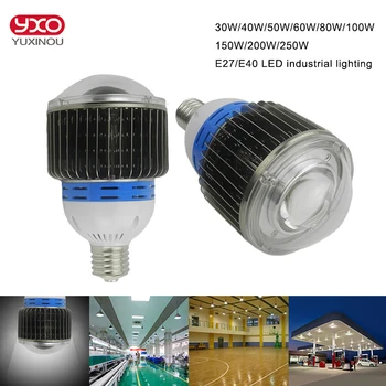 100W 120W 150W 200W led aukštos bay šviesos,LED pramoninių lempų facotry/sandėliavimo/prekybos centrai 30W 40W 50W 60W 80W Lempos, LED Lemputės