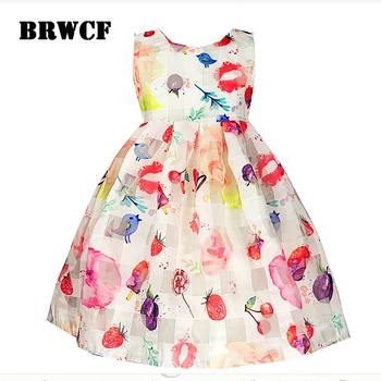BRWCF Naujas Mados Mergaičių Suknelės Dot Medvilnės Šalis Gimtadienio Atsitiktinis Kūdikis Vaikų Drabužiai Princesė Dress Elsa Suknelė Kalėdų Suknelė