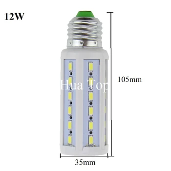 Lampada Cree Chip E27 AC110V 220V 5730 LED SMD Kukurūzų Lemputės Šviesos prožektorius lempa 12W 15W 30W AC 85-265V 42 60 98 Led Super bright