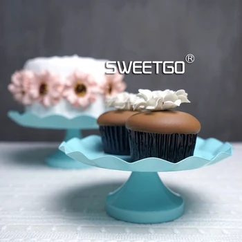 SWEETGO Tiffany mėlyna Užkandis dėklas tortas stovi keksiukų skardos įrankiai vandeniui dažų saldainiai baras dekoracija vestuves bakeware