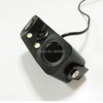 1 Garso Signalą CCD HD Automobilinis Atbulinės Atsarginės LED Galinio vaizdo Kamera Parkavimo Radaro Sistema, galinio vaizdo Kamera + 2 Jutikliai su stebėti