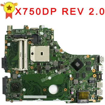Už ASUS X550DP K550D Nešiojamas Plokštė X750DP REV:2.0 ne integruotą Mainboard išbandyta ir visiškai darbas