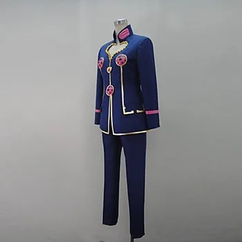 Anime JoJo ' s Bizarre Adventure Jotaro Kujo Cosplay Kostiumai, paltai ziajać nustatyti individualų kostiumas