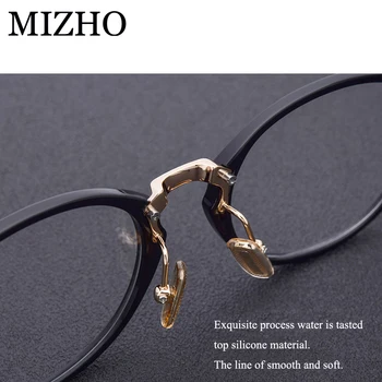 MIZHO Prekės ženklo Super Light Top Derliaus, O Akiniai Vyrų Optinis Titano 2018 Aukštos Kokybės Acetatas Akinių Rėmeliai Moterys Stiprios