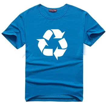 Recirkuliacijos Logotipas Marškinėliai 7 Spalvų Vyrai Mokslo Geek Marškinėlius Medvilnės T Marškinėliai Tee Sheldon Cooper