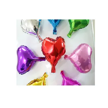 10inch širdies folija balionai 100vnt oro pripučiami gimtadienio dekoracijos vaikams vestuvių globos naujųjų metų dekoro didmeninės