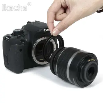 10vnt Reverse Adapter Ring Canon 58mm Makro Atvirkštinio Objektyvo Adapterio Žiedas Canon EOS EF Mount 550d 650d 450d 700d 1000d