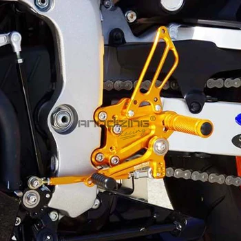 Visą CNC Aliuminio Motociklo Reguliuojamas Rearsets Galiniai Rinkiniai Koja Vinys, HONDA CBR600RR 2003-2006 m.
