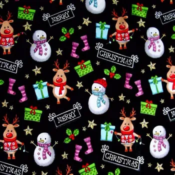 Delicated Kalėdų Dovana Sniego senį Aplinkos, Marginimo ir Dažymo Medvilnės Audinio quilting namų dekoro kratinys 50x140cm