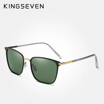 KINGSEVEN 2018 Poliarizuoti akiniai nuo saulės Vyrų klasikinis vyrų akiniai nuo saulės su akiniais ir originalios dėžės N7864