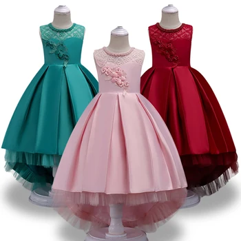 Gėlių mergaitės Suknelė Vestuvių Inscenizacija Vaikams Drabužių iki 2017 m. Vasaros Princesė Šalis Suknelės, Drabužiai šalis oficialų suknelė Mergina 3-14 metų