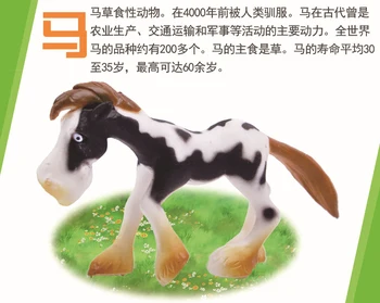 6pcs/daug Originalių animacinių filmų mielas ūkio gyvūnai rinkiniai augintiniai, šunų, kiaulių arklių, karvių, avių donkey vaikų mokymosi žaislas vaikams, dovana