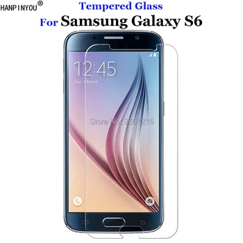 Samsung Galaxy S6 s 6 Grūdinto Stiklo 9H 2.5 D Premium Screen Protector, Plėvelės Samsung Galaxy S6 G9200 5.1