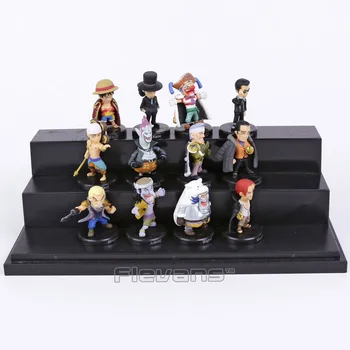 Anime One Piece 12pcs/set Luffy Sabo Kotai Lucci Krokodilas Moria Buggy Enel PVC Duomenys Kolekcines Modelis Žaislai, 5cm