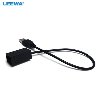 LEEWA AUX Pratęsimo USB Adapterio Kabelis Viela Honda Civic/Jazz/CR-V/Accord/Kosta/Odisėja 2009 m.~ OEM Galvos Vienetas Garso laikmenose Sistema