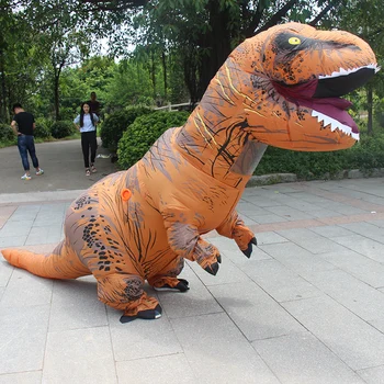 PRIPUČIAMI Dinozaurų Kostiumas Pasaulyje Parkas Blowup Dinozaurų Helovinas Pripučiamas kostiumas Šalis kostiumų suaugusiems DYDIS