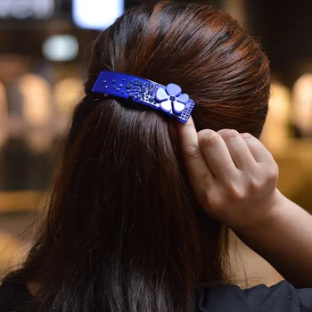 Moterų galvos apdangalai 2017 gėlių plaukų įrašą blue elegantiškas plaukų žiburių mielas kalnų krištolas plaukų aksesuarai moterims