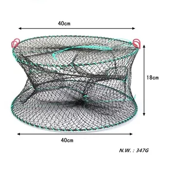 Stiprus Jūros krabų ir vėžlys narve krevečių narve žuvų narvas sudedamas grynasis žvejyba žvejybos ju nailono žvejybos tinklas žuvų gaudyklė