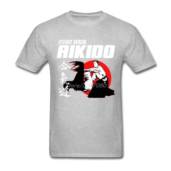AIKIDO, KOVOS Marškinėliai Plius Dydis Užsakymą trumpomis Rankovėmis vyriški marškinėliai Hipster Funko Pop Medvilnės Vyrų T-shirt
