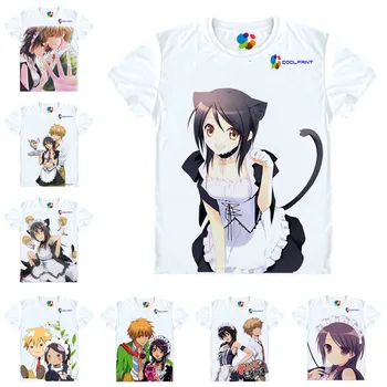 Coolprint Japonų Anime Marškinėliai Maid Sama T-Shirts Multi-stiliaus trumpomis Rankovėmis Ayuzawa Misaki Usui Takumi Cosplay Kostiumų Kawaii