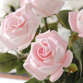 PU Diamond Dirbtinės gėlės apdaila aukštos kokybės padirbtų gėlės 72cm daug rožių Namuose
