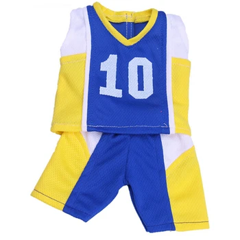 Futbolo sporto nustatytas 18 colių Amerikos mergina lėlės kūdikio dovana, 43cm Baby Born zapf lėlės marškinėliai ir kelnės