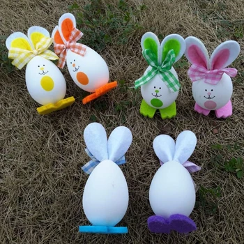 3 Vnt Velykų Kiaušiniai Cute Bunny Triušiai Jauniklį Kabinti Žaislų Vaikams Namų Šaliai Dekoro Dovanos