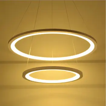 Šiuolaikinės Žiedų LED Sieniniai šviestuvai už kambarį Valgomasis įrenginiai Balta Akrilo Ratas priedai veltiniams, vilna Lempa Blizgikliai Lamparas de techo