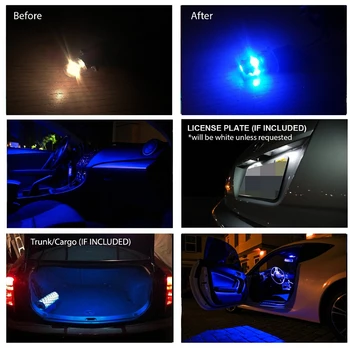 Nemokamas Pristatymas 4Pcs/Daug automobilių-optikos Xenon Balta Pakuotė Rinkinys, LED Salono Apšvietimas Už KIA Picanto 2011-m.