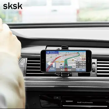 SKSK 360 Universalus Reguliuojamas Auto Įrašą Automobilių Oro Angos Mobiliojo Telefono Laikiklį, Automobilinį Cd Lizdas Stovėti 