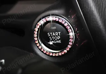 Už Mazda 3/Axela 3D lipdukai švyti Šviesos Uždegimo Jungiklio Dangtelį, Raktų Žiedas